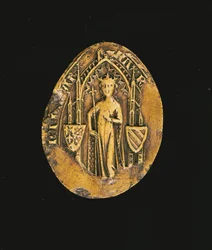Seal of Marguerite de Bourgogne 1311