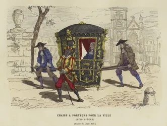 Sedan Chair for Use in Town, Reign of Louis XIV of France, 17th Century