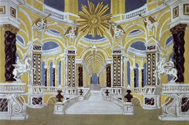 Set design for The Magic Flute by Wolfgang Amadeus Mozart