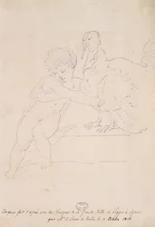 Sketch from the Great Hall at Poggio a Caiano, 12 October 1813