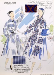 Sketches and Fabric Swatches, from 