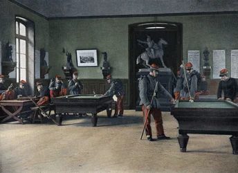 Special military school of Saint-Cyr, interior service: Games room