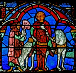 St Cheron window: hawking?
