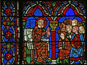 St Cheron window: preaching