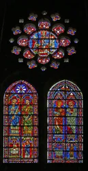 St Cosmos, St Damien, St Gervais and Proteus; Donor Priests; The Virgin and Child Above