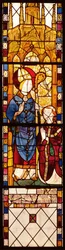 St. Nicholas with a donor, from the Chapel of Saint Nicolas, Norman School, 1370