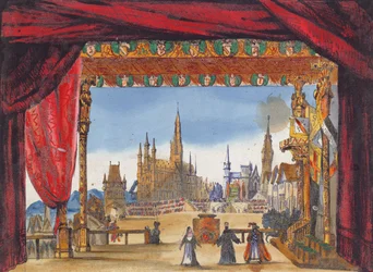 Stage Design for Act V of La Juive