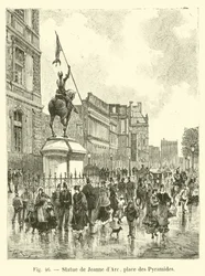 Statue of Joan of Arc, Place des Pyramides