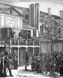 Street Theatre: The Bobeche Carnival Parade (engraving)
