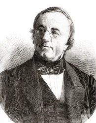 Swiss Physicist Auguste Arthur de la Rive, from Les Merveilles de la Science, pub.1870