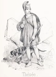 Theseus: Son of Aegeus, king of Athens and Aethra, delivered Athens from the Minotaur