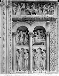 The Annunciation, the Visitation, the Adoration of the Magi, from the south portal