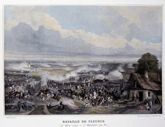 The Battle of Fleurus in 1794 - in “Battles Napoleonic”, late 19th century
