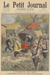The Boxer Rebellion: Li Hongzhang Being Escorted by Russian and Japanese Troops