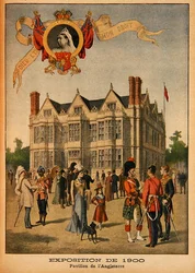 The British pavilion at the Universal Exhibition of 1900, Paris, illustration from Le Petit Journal, supplement illustre, 5th August 1900