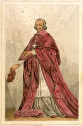 The Cardinal of Richelieu - Engraving 19th century.