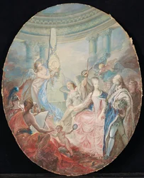 The Coronation of Louis XVI accompanied by Marie-Antoinette, after 1774
