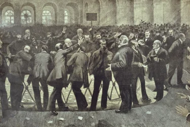 The Famous Corbeille at the Paris Bourse, c.1885