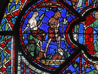 The Good Samaritan Window: God Sentences Adam and Eve to Work