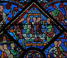 The Joseph Window: He Receives His Brothers with a Feast