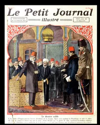 The Last Caliph, Abdul Majid II (1868-1944) Deposed from the Throne by the Ankara Assembly, from Le Petit Journal, 1924