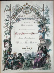 The Minnesanger at the time of the Hohenstaufen, facsimile of a Parisian manuscript