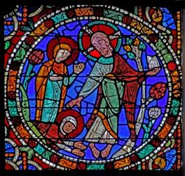 The Passion Window: Resurrection, Appearance to Magdalene