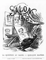 The Question at the Salon - Any masters? Paris Salon of 1878