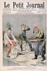 The Resurgence of the Matter of Oriental Countries and the Balkans, cover illustration from Le Petit Journal, 18 October 1908