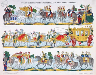 The Royal Cortege at the Inauguration of the Exposition Universelle in 1855