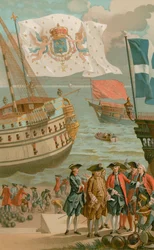 The Royal Flag, the Galley Flag, the Flag of the Merchant Navy