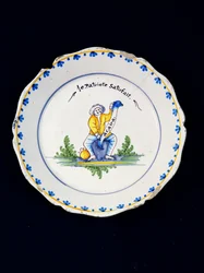 The Satisfied Patriot Plate