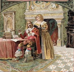 The Sire of Beringhen and Madame du Fargis plotted against Richelieu at the Chateau of Azay-le-Rideau