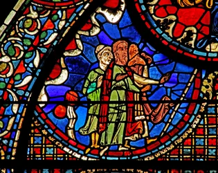 The St Lubin Window: Exorcises a House Near Chartres