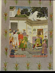 The Traveller Bowing Before the King, Illustration for 