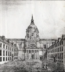The University of the Sorbonne - Alphabet Picturesque des Monumens de Paris c.1840 (engraving)