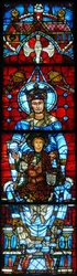 The Virgin and Child: The Notre Dame de la Belle Verriere window