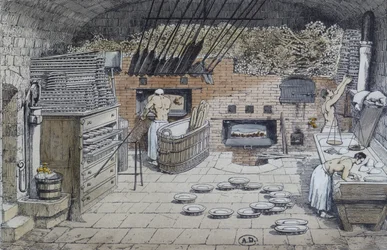 The baker, illustration from the Revue de lEducation Nouvelle