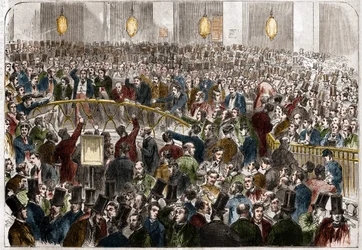 The basket of exchange agents on the Paris Stock Exchange in 1867