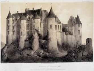 The castle of Luynes (Lithography)