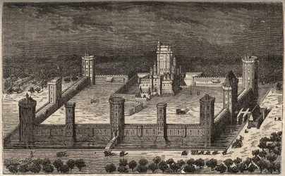The Castle of Vincennes in the 17th Century - Engraving in 