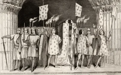 The Dead Infant Jean I (1316) the Posthumous Proclaimed King at His Funeral, from 