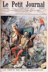 The dream of Don Quixote. Illustration for Le Petit Journal, 21 May 1905