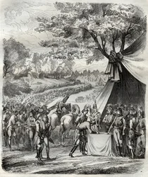 The end of the Vendée War - Hoche signs a treaty with the Bretons - French Revolution - The pacification of the Vendée - Agreements of La Mabilais, 20 April 1795 - signed between General Hoche and the Chouan leaders - Signature of the Treaty of La Mabilais