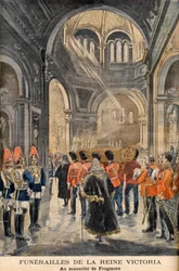 The funeral of Queen Victoria of England at the Mausoleum of Frogmore in Windsor February 2