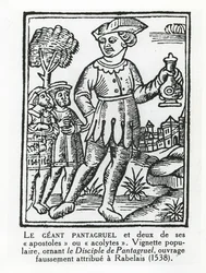 The giant Pantagruel and two of his apostles, from 
