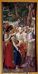 The Handover of the Keys of Vienna to Napoleon I (1769-1821). The emperor returned to the Austrian capital deserted by Francois II of Habsburg on 14/11/1805. Tapestry made by the Gobelins workshop. 1815