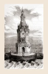 The Original 17th Century Cordouan Lighthouse, Near the Mouth of the Gironde Estuary in France, from 
