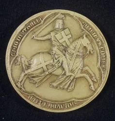 The seal of Amadeo V (c.1252-1323) Count of Savoy, 1303