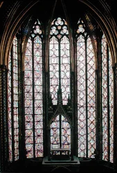 The Stained Glass Window in the Choir of the Upper Chapel, 1246-48